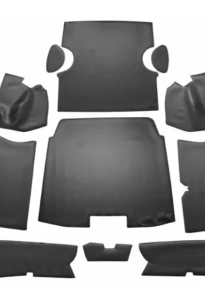 Exclusive Trunk Floor Mat Cover for 1959 Cadillac Coupe DeVille Black Front 2nd 3rd Row