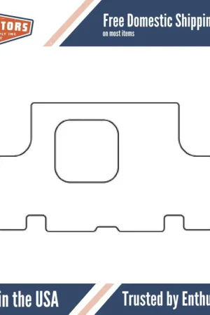 Bargain Trunk Floor Mat Cover for 71-74 Dodge, Plymouth High Definition Rubber Smooth