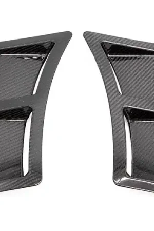 Genuine OLM S207 Style Bumper Vent Inserts - Carbon Fiber - 2015-2021 Subaru WRX / STI
