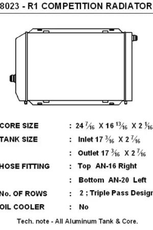 CSF Universal Triple Pass Dual Core Radiator w/AN Fittings Crafted