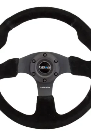 Bulk Order NRG Reinforced Steering Wheel (320mm) Suede w/Black Stitch