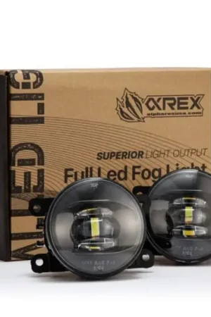 Same Day Shipping AlphaRex Universal Acura/Ford/Honda/Subaru/Nissan DoubleTap Dual Color LED Proj Fog Lights - Wt/Ambr