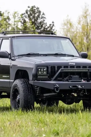 Jeep Cherokee XJ 3 Inch Suspension Lift System w/V2 Shocks Add-A-Leaf For 84-01 Jeep Cherokee XJ Rough Country Limited Edition