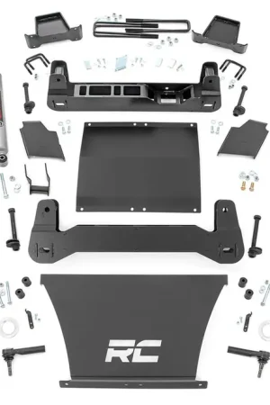 Hot Deal 4 Inch Suspension Lift Kit Strut Spacers 19-20 Silverado/Sierra 1500 Trailboss/AT4 4WD Rough Country