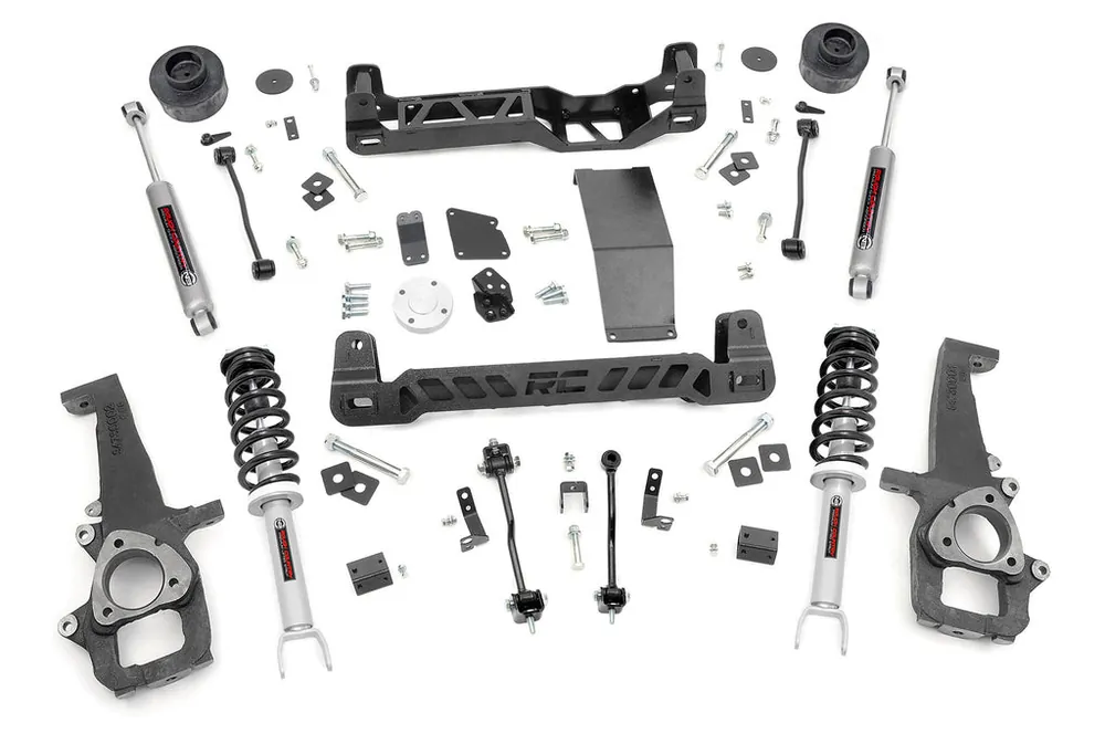 Seasonal Sale 4 Inch Suspension Lift Kit N3 Struts & N3 Shocks 12-Up RAM 1500 4WD Rough Country