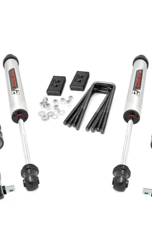No Minimum Order 2.0 Inch Ford Leveling Lift Kit w/ Vertex and V2 Shocks (14-20 F-150) Rough Country