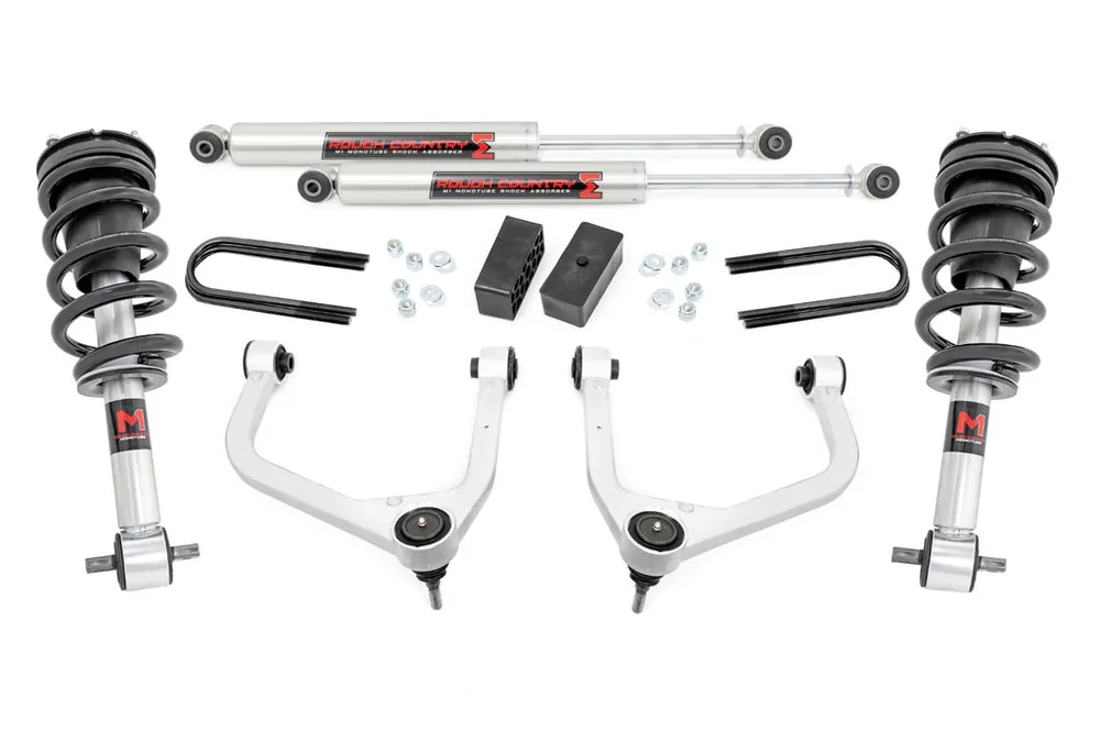 3.5 Inch Lift Kit | Mono Leaf Rear | M1 Struts/M1 | GMC Sierra 1500 2WD/4WD (2019-2024 & Classic) Get Yours