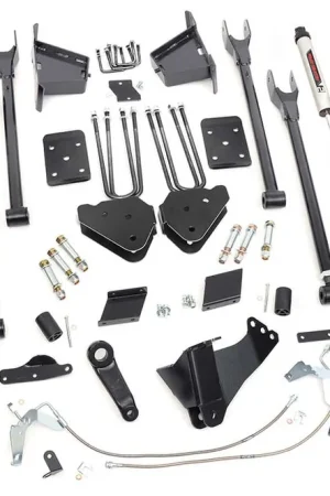 Premium 6 Inch Ford 4-Link Suspension Lift Kit No Overload Springs w/V2 Shocks 11-14 F-250 4WD Rough Country