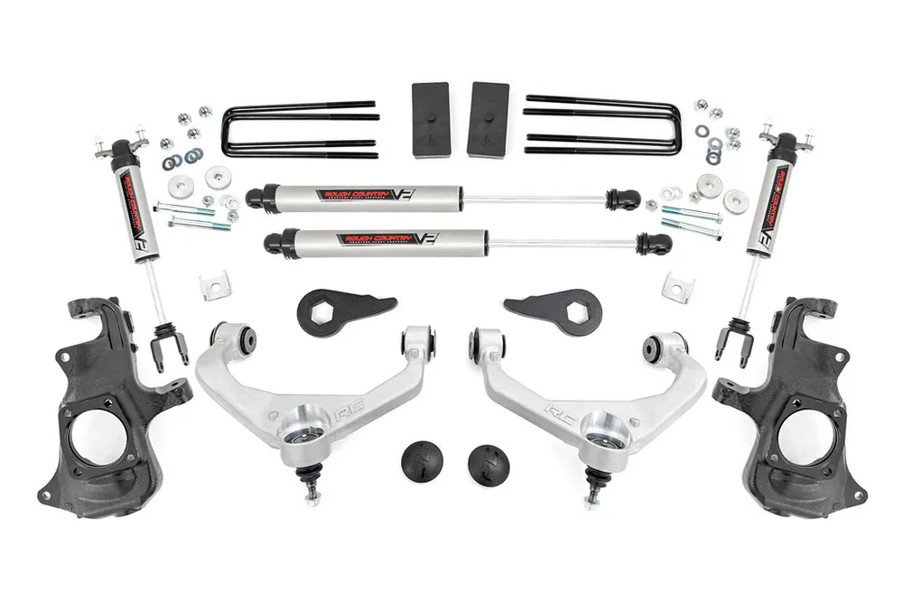Free Shipping 3.5 Inch Knuckle Lift Kit with V2 Shocks 11-19 Chevy/GMC 2500HD/3500HD Rough Country