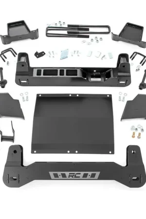 Original 4in GM Suspension Lift Kit Strut Spacers N3 Shocks 19-21 1500 Trailboss/AT4 Diesel PU 4WD Rough Country