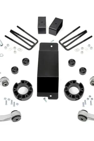 Sierra 1500 3.5 Inch Suspension Lift Kit For 14-16 GMC Sierra 1500 Denali w/MagneRide 4WD Rough Country Genuine