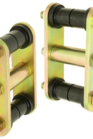 RockJock 76-86 CJ HD Leaf Spring Shackles Front w/ Urethane Bushings HD Greasable Bolts Pair Free Shipping