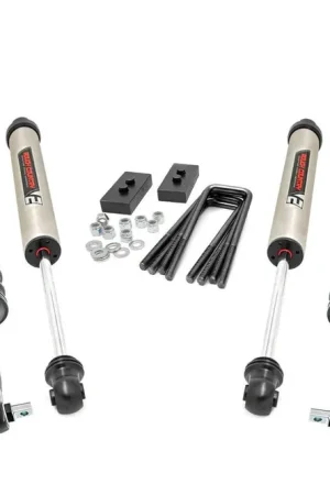 Final Sale 2.0 Inch Ford Leveling Lift Kit w/Vertex and V2 Shocks For 2021 F-150 Rough Country