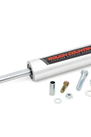 V2 Steering Stabilizer Relocation Bracket 07-18 Jeep Wrangler JK Rough Country Fan Favorite