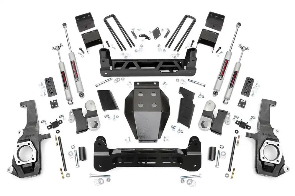 5.0 Inch GM NTD Suspension Lift Kit (11-19 2500HD/3500HD) Rough Country Flash Sale
