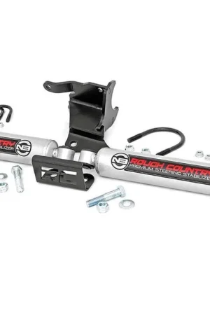 Budget Jeep N3 Dual Steering Stabilizer 18-Up Wrangler JL Gladiator JT Rough Country