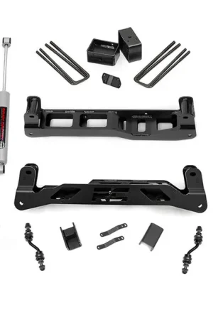 5 Inch Suspension Lift Kit w/N2.0 Shocks & Struts 14-18 Silverado/Sierra 1500 2WD Aluminum/Stamped Steel Rough Country In Demand