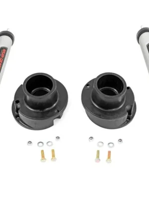 2.5 Inch Ram Leveling Kit w/ V2 Shocks Coil Spring For 14-Up 2500/3500 4WD Rough Country Latest