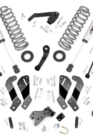 Best Price 3.5 Inch Jeep Suspension Lift Kit w/V2 Shocks Control Arm Drop 07-18 Wrangler JK Rough Country