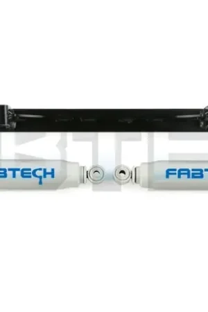 Free Delivery Fabtech 05-21 Ford F250/350 4WD Dual Performance Steering Stabilizer - Opposing Style