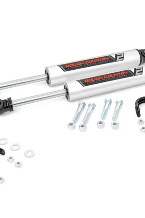 New Arrival V2 Steering Stabilizer Dual 07-18 Jeep Wrangler JK Rough Country