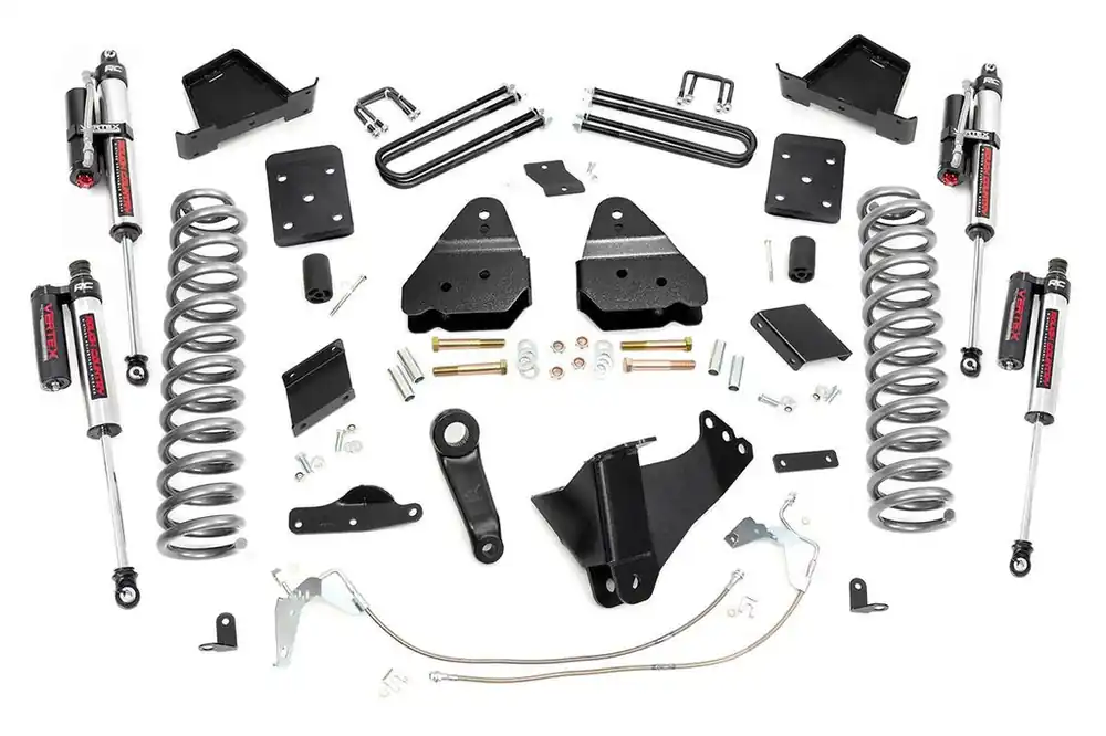 6 Inch Suspension Lift Kit Vertex 11-14 F-250 4WD Gas Overloads Rough Country Best Price