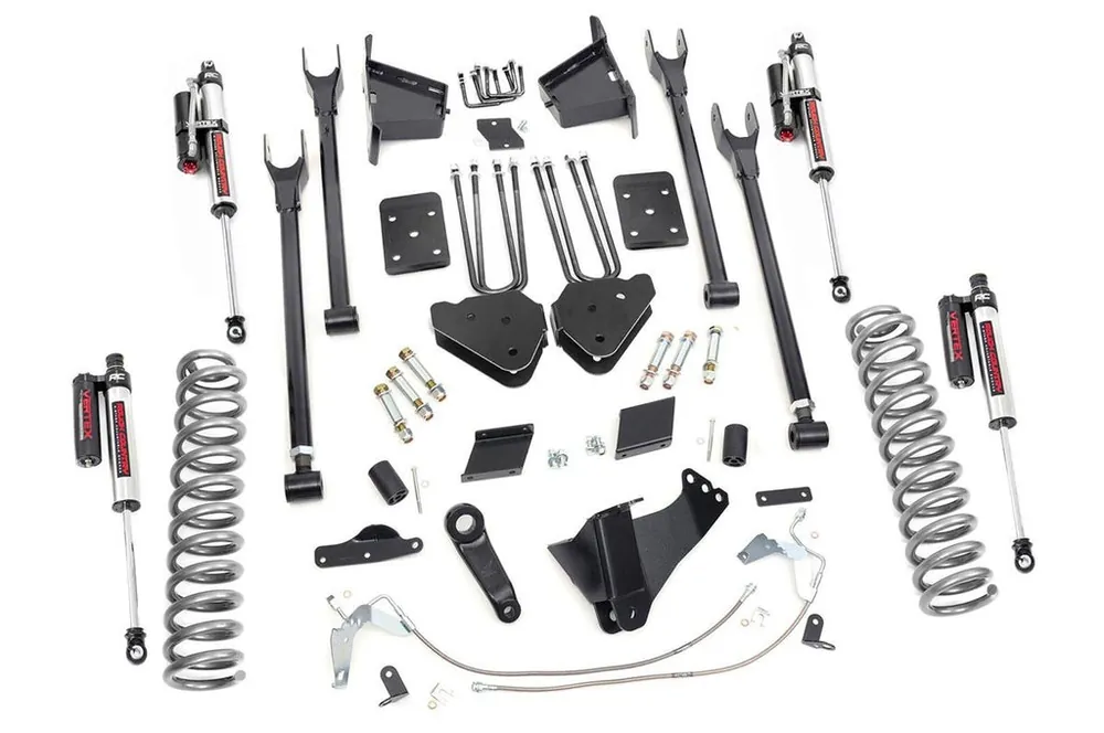 Clearance 6 Inch Ford 4-Link Suspension Lift Kit Vertex 15-16 F-250 4WD Overloads Rough Country