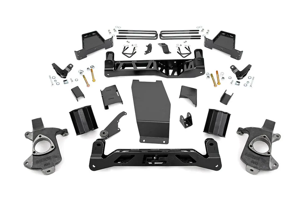 6 Inch GMC Suspension Lift Kit 14-18 Sierra 1500 Denal 4WD w/MagneRide Cast Steel Rough Country Brand New