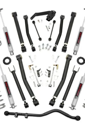 4 Inch Jeep X-Series Suspension Lift Kit 07-18 Wrangler JK Unlimited Rough Country Today Only