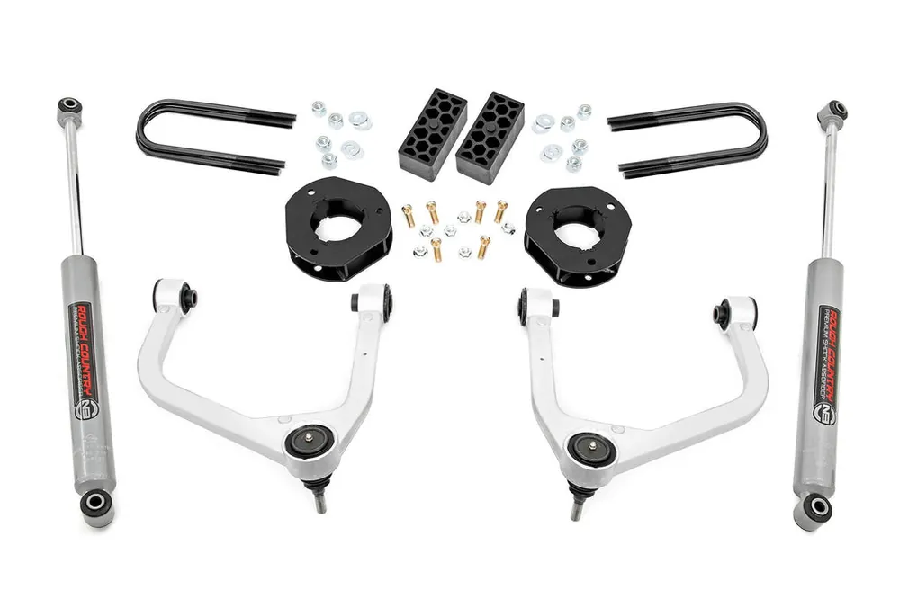 Crafted 3.5 Inch Lift Kit | Rear Mono Leaf | Chevy Silverado 1500 2WD/4WD (2022-2024)