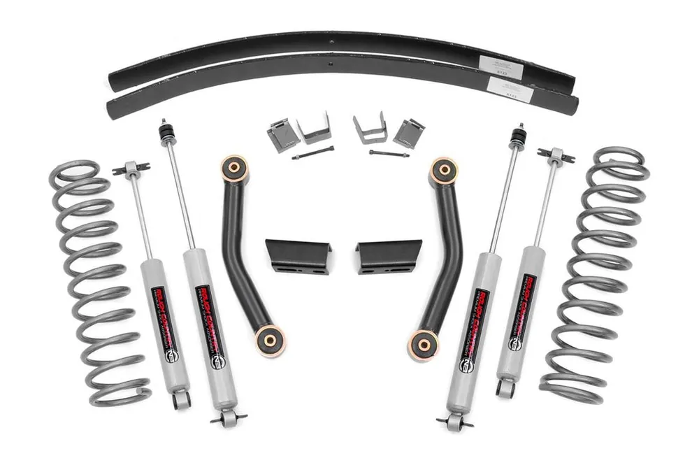 3 Inch Jeep Series II Suspension Lift Kit N3 Shocks 84-01 Cherokee XJ Rough Country New Arrival
