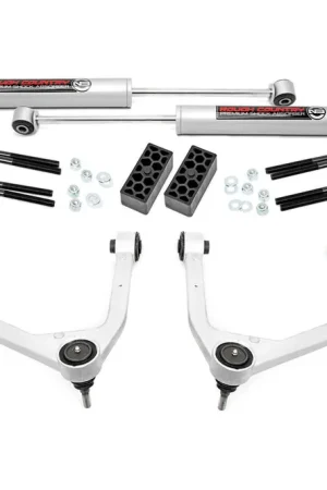 3.5 Inch Suspension Lift Kit w/Forged Upper Control Arms & Loaded Struts 19-20 Silverado/Sierra 1500 4WD/2WD Rough Country Trusted Brand