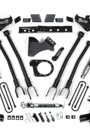 7 Inch Lift Kit w/ 4-Link | Ford F250/F350 Super Duty (23-25) 4WD | Diesel Direct From Factory