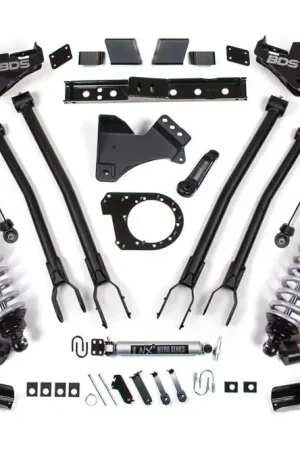 7 Inch Lift Kit w/ 4-Link | FOX 2.5 Performance Elite Coil-Over Conversion | Ford F350 Super Duty DRW (23-25) 4WD | Diesel Top Pick