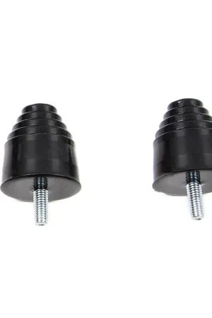 Handmade Pyramid Bump Stops | Pair | Black