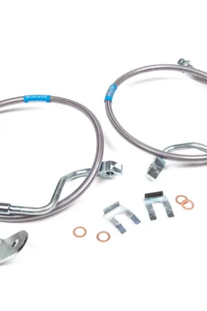Fan Favorite Front Brake Line Set | Stainless Steel | Fits 6-8 Inch Lift | Ford F250/F350 Super Duty (05-07) 4WD