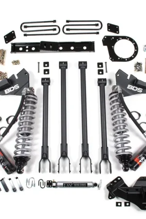 New Arrival 7 Inch Lift Kit w/ 4-Link | FOX 2.5 Performance Elite Coil-Over Conversion | Ford F250/F350 Super Duty (20-22) 4WD | Diesel