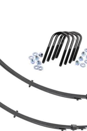 Front Leaf Springs Military Wrap 4 Inch Lift Pair 87-95 Jeep Wrangler YJ Rough Country Must Have