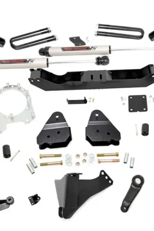 4.5 Inch Inch Ford Suspension Lift Kit w/ V2 Shocks 17-20 F-350 4WD Diesel Dually Rough Country Limited Time