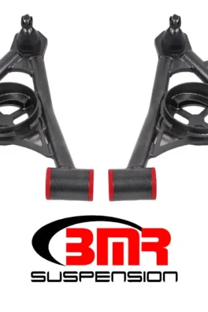 Certified BMR 94-04 Ford Mustang Non-Adj. A-Arms Lower (Poly) w/ Spring Pocket - Black Hammertone