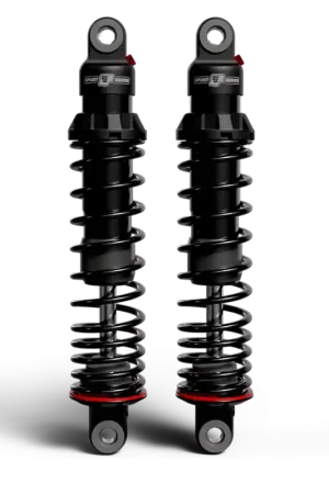 Crafted Progressive 06-09 Harley Dyna 494 Series Heavy Duty Shocks 14.0in Bushing - Black