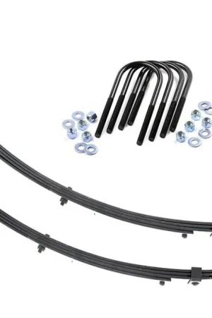Certified Front Leaf Springs 4 Inch Lift Pair 87-95 Jeep Wrangler YJ 4WD Rough Country