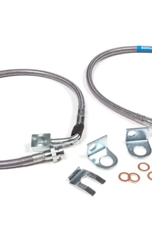 Rear Brake Line Set | Stainless Steel | Fits 4-6.5 Inch Lift | Jeep Wrangler JK (07-18) Premium
