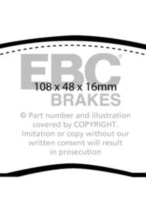 Get Yours EBC 91-93 Nissan NX 1.6 Greenstuff Front Brake Pads