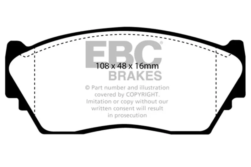 Get Yours EBC 91-93 Nissan NX 1.6 Greenstuff Front Brake Pads