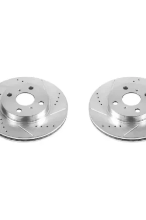 Discount Power Stop 2013 Scion iQ Front Evolution Drilled & Slotted Rotors - Pair