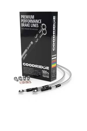 Goodridge 18-23 Harley-Davidson FXBR/FXBRS (w/ABS) Clear Front Brake Line w/Clear Fitting Money Back Guarantee