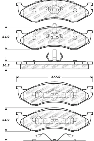 StopTech Sport Brake Pads w/Shims and Hardware - Rear Wholesale