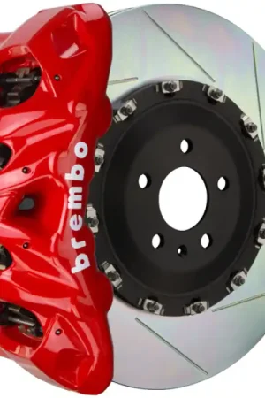 Brembo 10-14 F150 SVT Raptor Front GT BBK 8 Piston Cast 412x38 2pc Rotor Slotted Type-1-Red Hot Picks