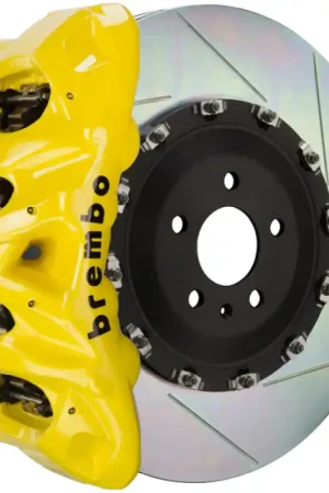 Bulk Order Brembo 12-14 ML550 Front GT BBK 8 Piston Cast 412x38 2pc Rotor Slotted Type1-Yellow